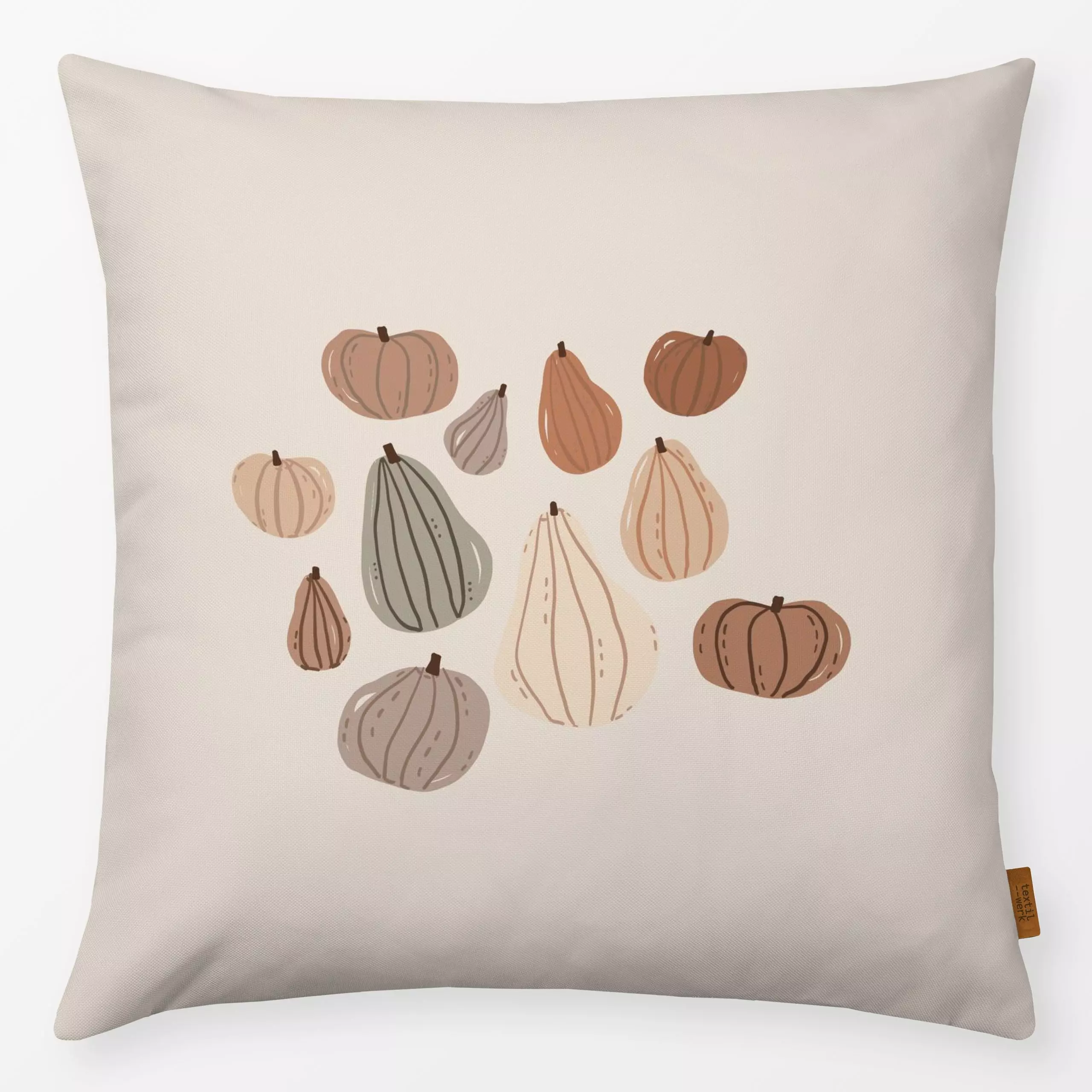 Kissen AUTUMN PUMPKIN - Herbst - von „Kruth Design"; skandinavisch, Hygge, Herbst, Herbstdeko, herbstlich, kruthdesign, Pump...