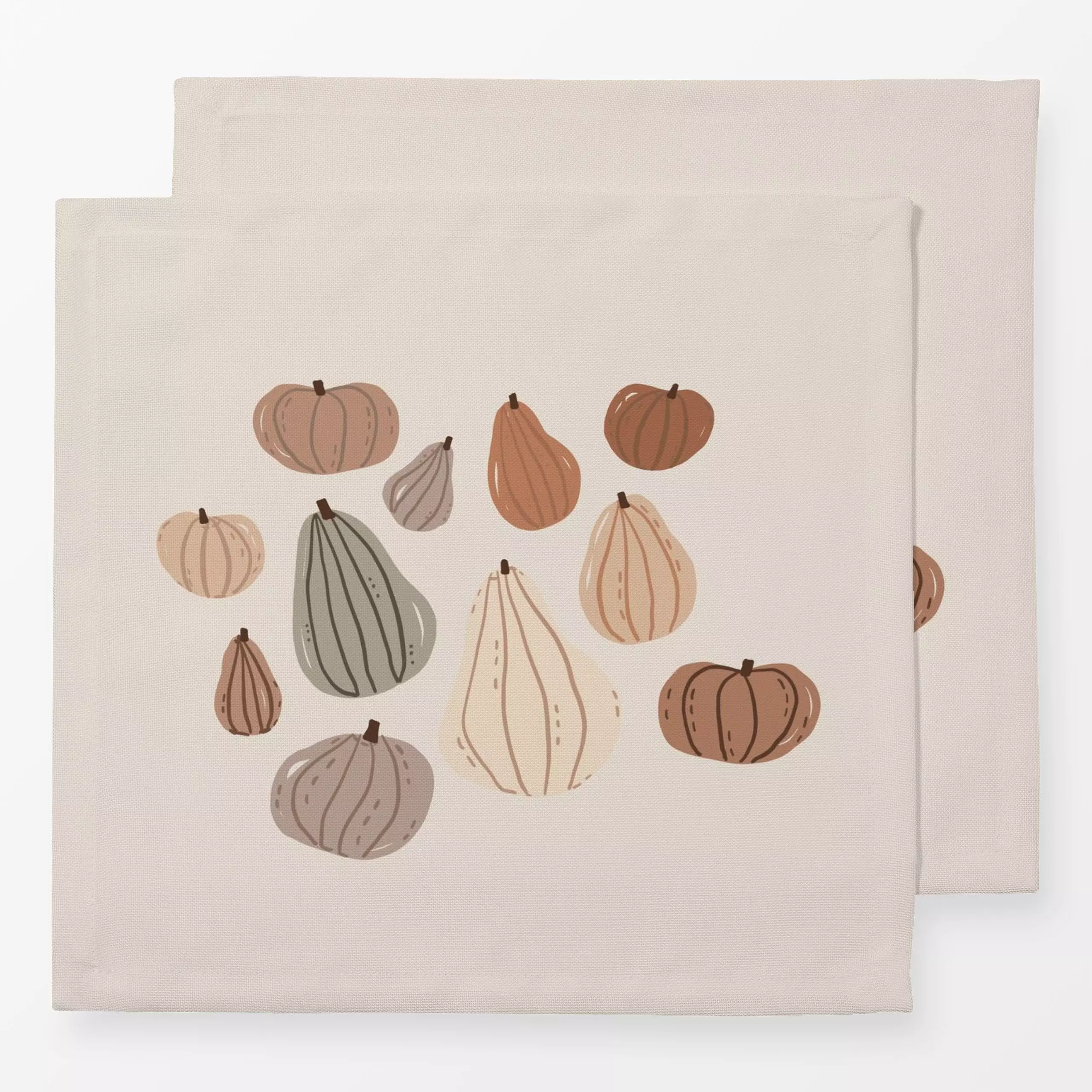 Servietten AUTUMN PUMPKIN - Herbst - von „Kruth Design"; skandinavisch, Hygge, Herbst, Herbstdeko, herbstlich, kruthdesign, ...