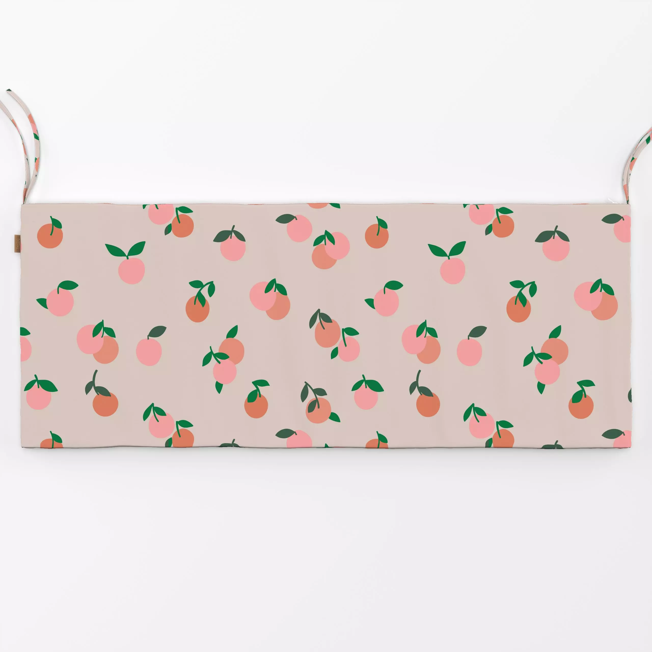 Bankauflage Pfirsiche Peaches - Pflanzen & Botanik - von „Studio Kesse"; Frucht, Obst, Garten, Früchte, tropisch, Sommer, Ur...