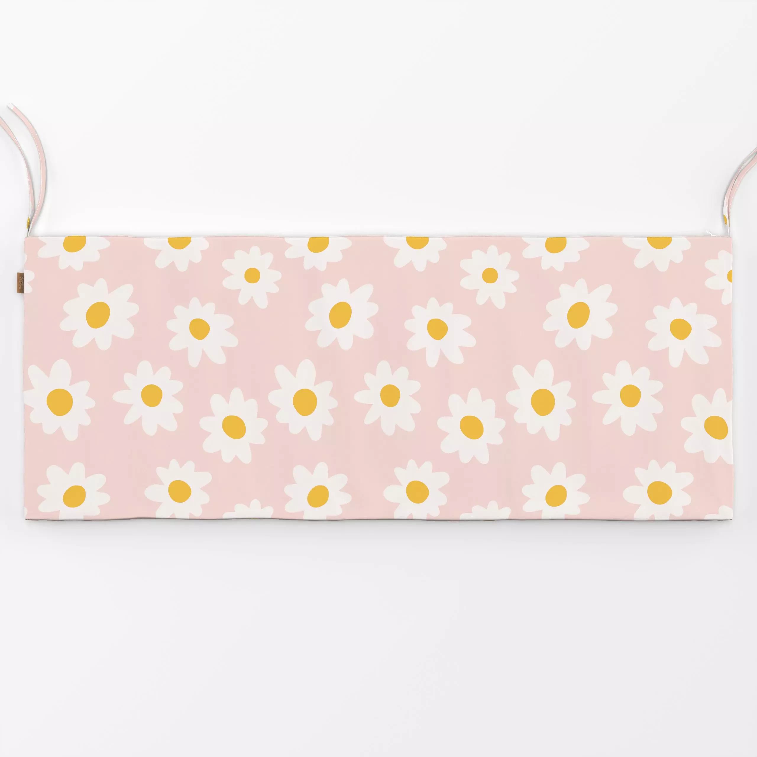 Bankauflage Gänseblümchen Modern Rosa 2 - Blumen & Florales, Sommer - von „Uta Naumann"; boho, abstrakt, skandinavisch, Blum...