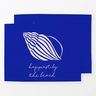 Tischset Coastal Summer Muschel Typo