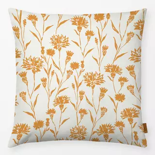 Kissen Kornblumen orange