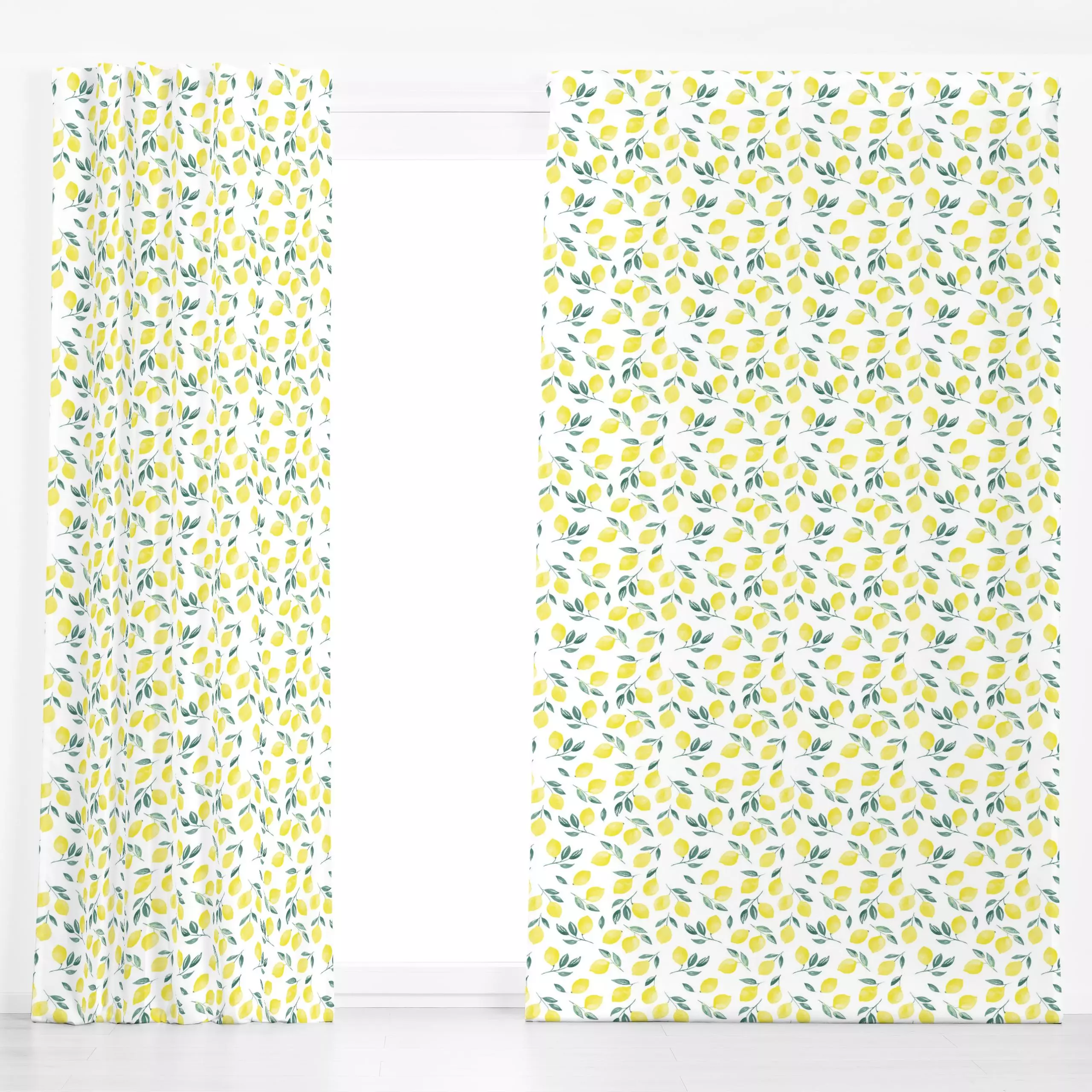 Dekovorhang zitronen - Sommer, Früchte - von „Katrin Graff"; Frucht, Obst, Zitrone, Früchte, Sommer, frisch, Zitronen, Zitru...