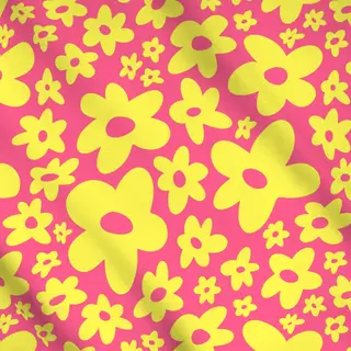 Meterware Yellow Flower Power