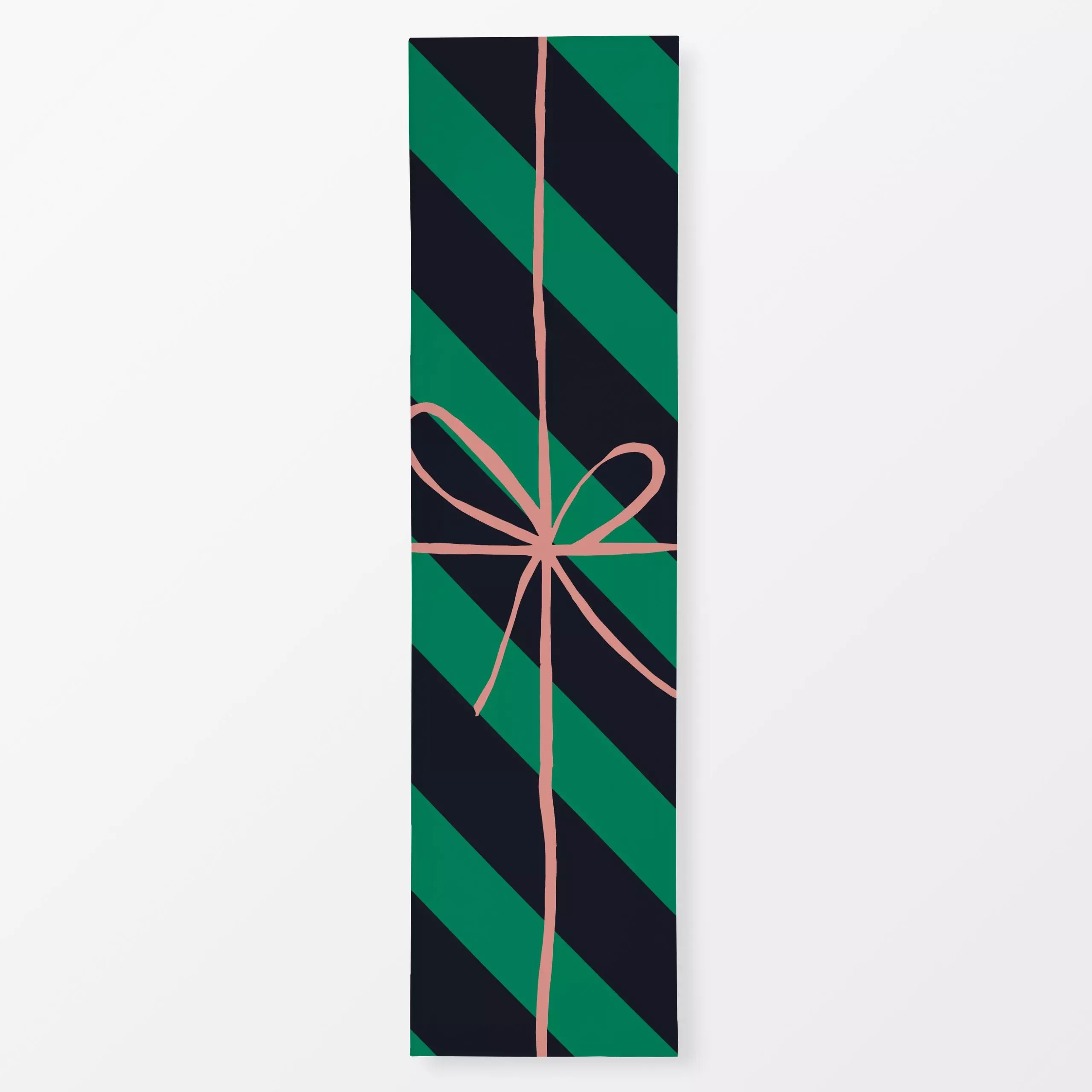 Tischläufer Geschenk Green Striped Rose - Weihnachten, Anlässe - von „Studio ROSAGRAU"; Merry Christmas, Weihnachten, schlei...