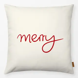 Kissen Merry red