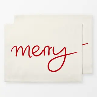 Tischset Merry red