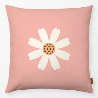 Kissen Blume Frühling rosa beige gelb