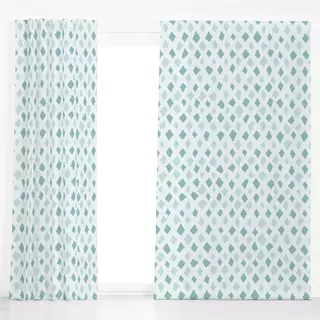 Dekovorhang Raute 01 mintgrün