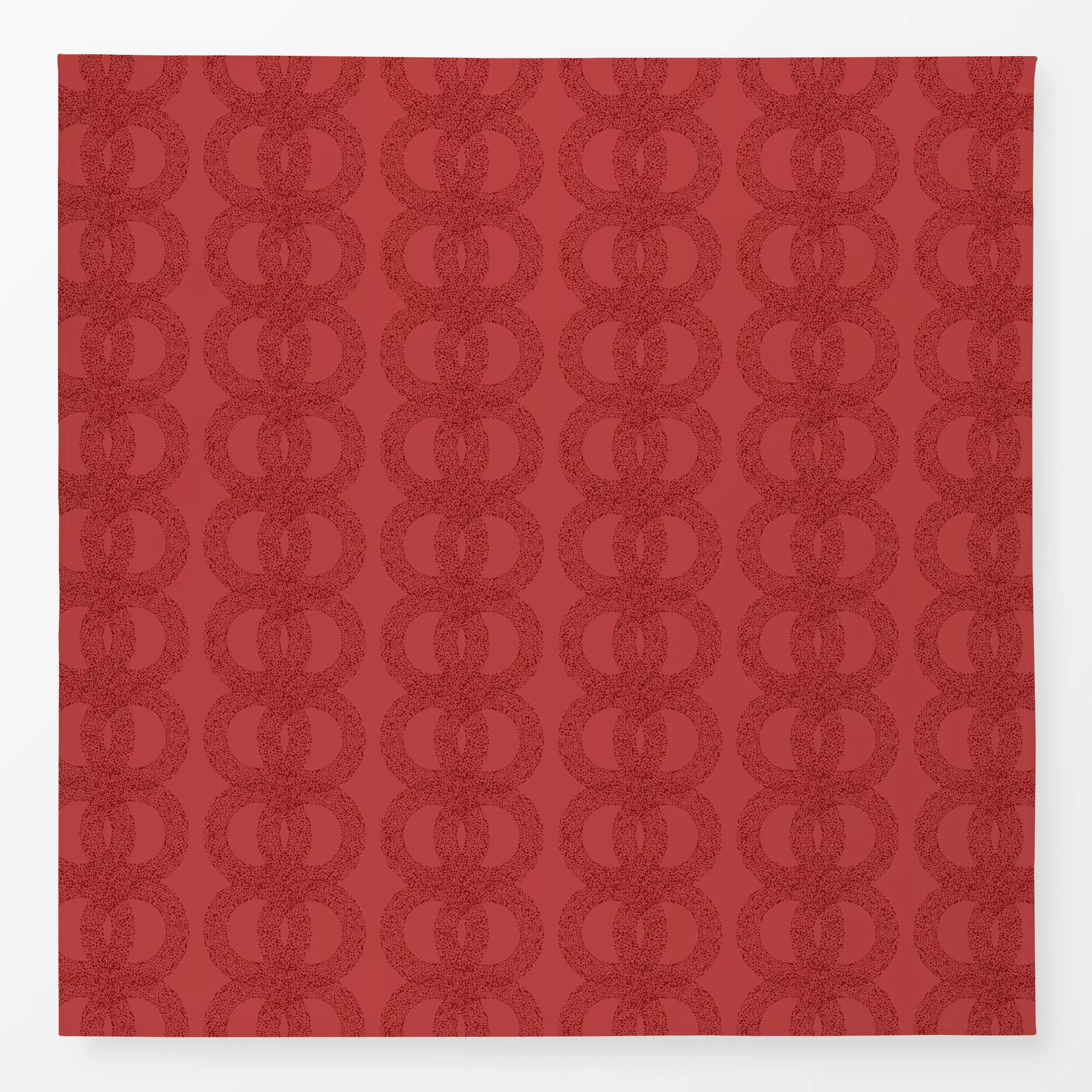 Tischdecke Circles Red, gemustert, von Fiilis Design