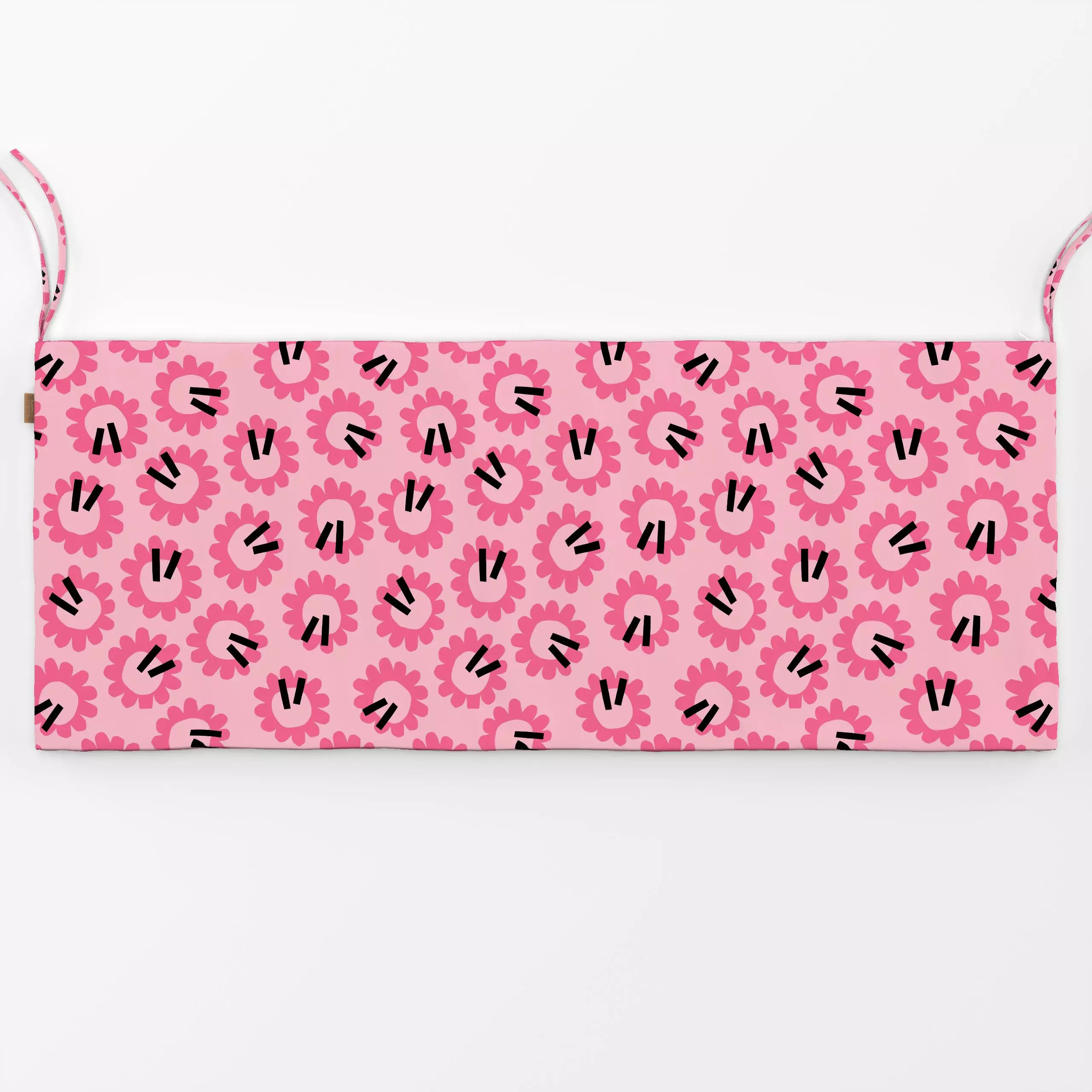 Bankauflage Sunflower Pink - Blumen & Florales, Symbole & Muster - von „Lisa Jasmin Bauer"; Muster, rosa, sonnenblumen, pink...