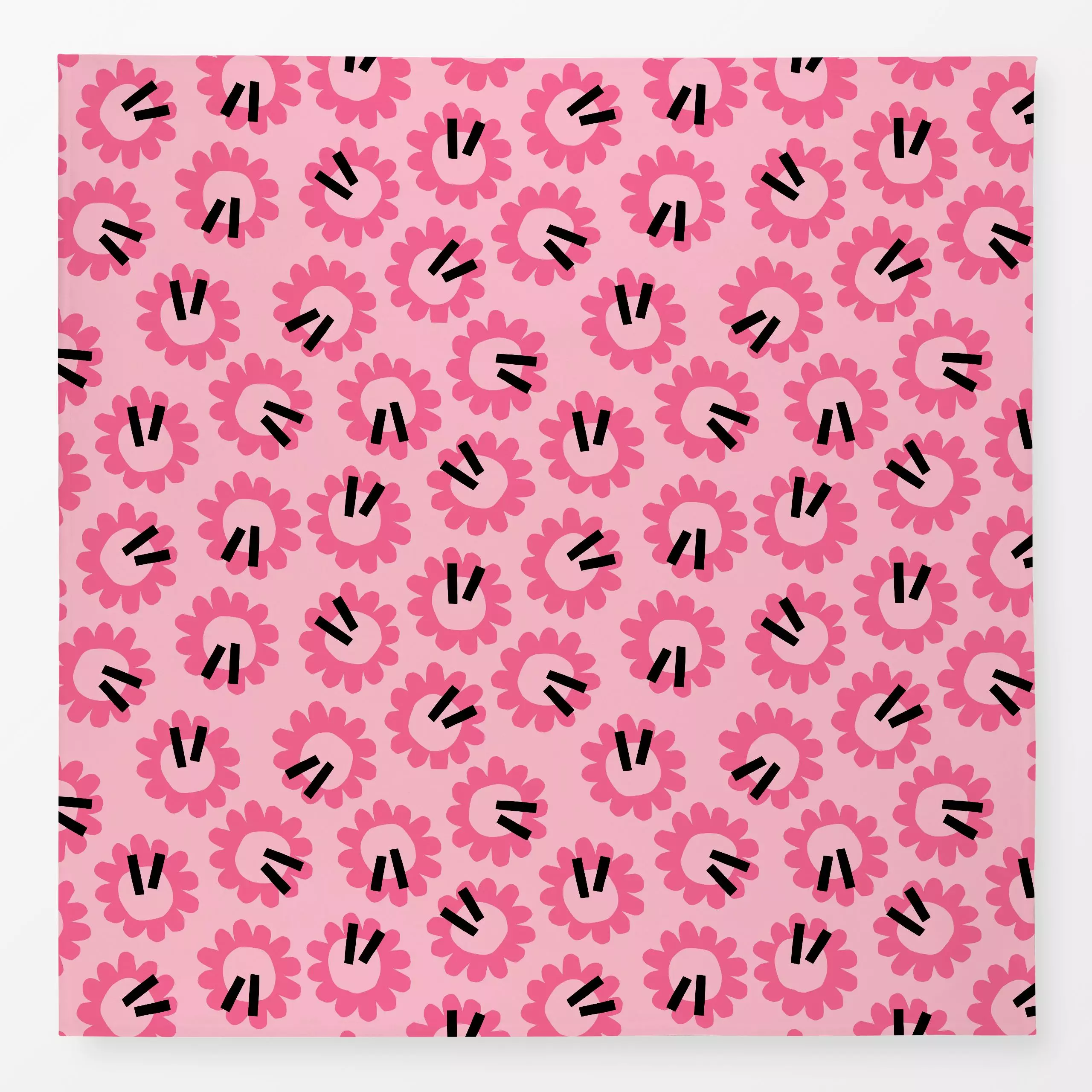 Tischdecke Sunflower Pink - Blumen & Florales, Symbole & Muster - von „Lisa Jasmin Bauer"; Muster, rosa, sonnenblumen, pink,...