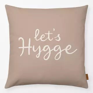 Kissen Let's Hygge beige