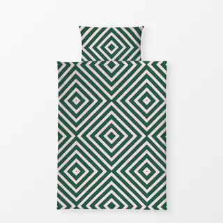 Bettwäsche Stripe quarter green