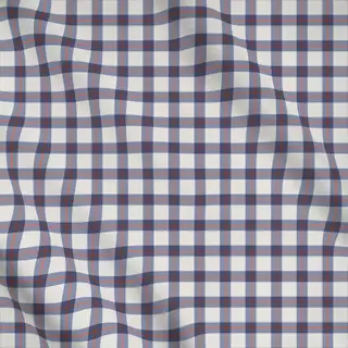 Meterware Herbstzauber Karo - blau beige