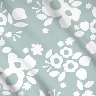 Meterware Salbeigrüner Sommertraum