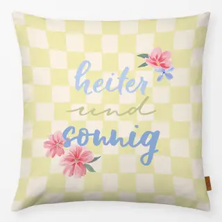 Kissen heiter und sonnig gelb