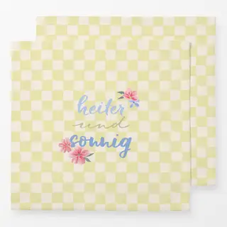 Servietten heiter und sonnig gelb