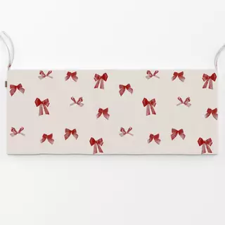 Bankauflage Schleifen Pattern Rot