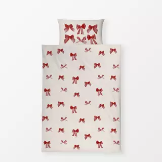 Bettwäsche Schleifen Pattern Rot