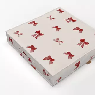 Bodenkissen Schleifen Pattern Rot