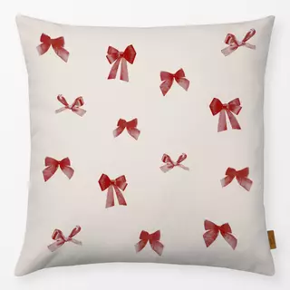 Kissen Schleifen Pattern Rot