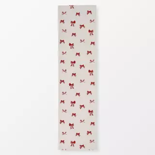 Tischläufer Schleifen Pattern Rot