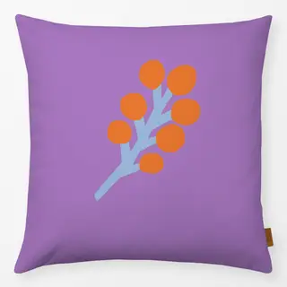 Kissen Frühling Zweig lila orange