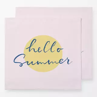 Servietten hello Summer sunkissed pink