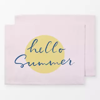 Tischset hello Summer sunkissed pink