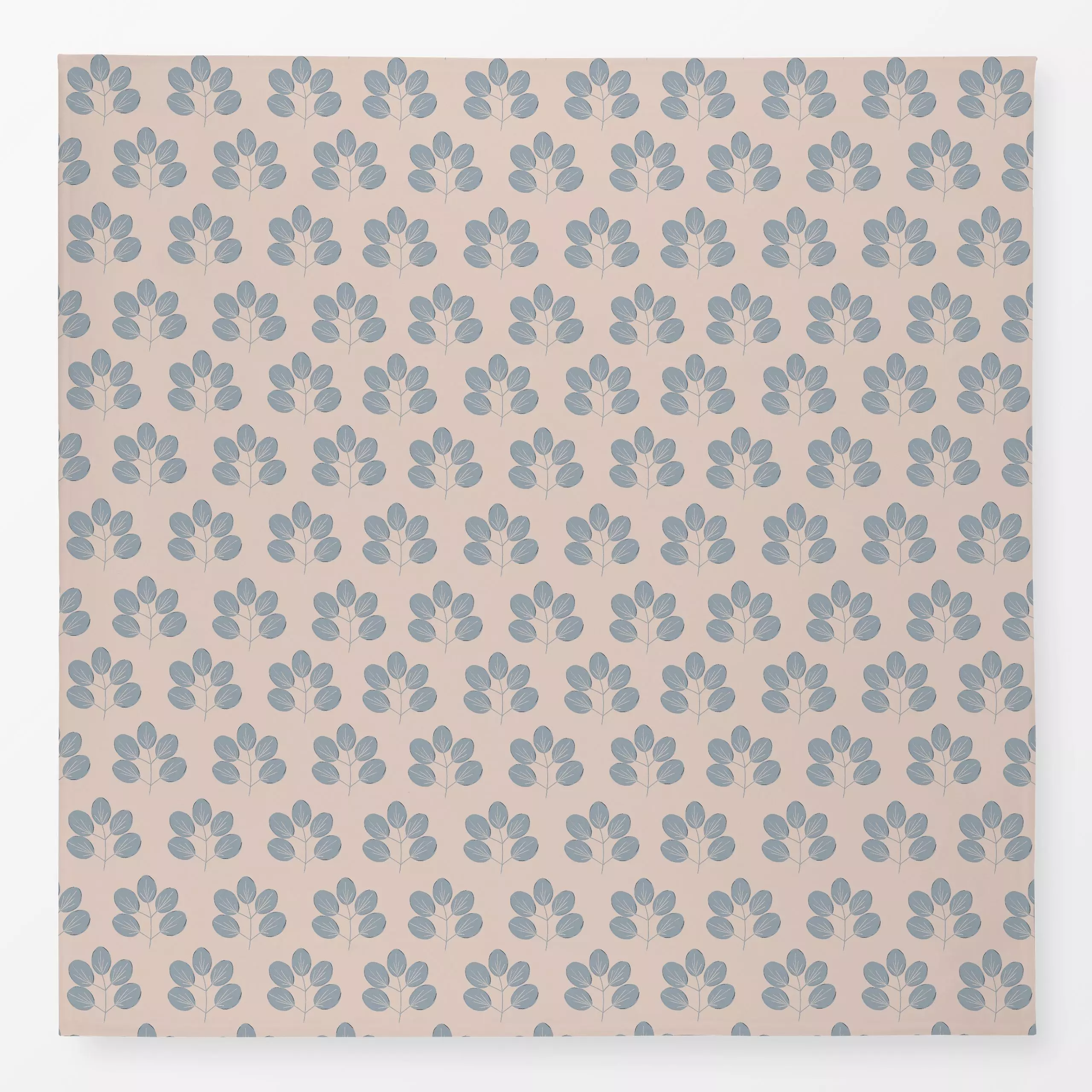 Tischdecke Blaue Blätter - Blumen & Florales, Natur & Landschaft - von „Menina Lisboa "; Muster, Natur, minimal, Illustratio...