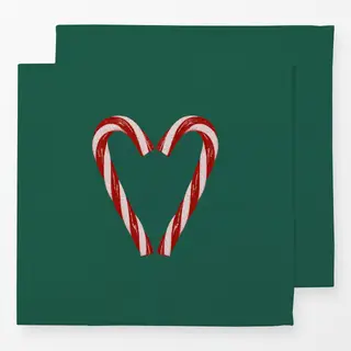 Servietten Candy Cane Heart