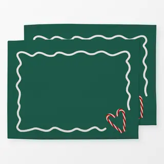 Tischset Candy Cane Heart