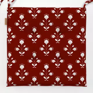 Sitzkissen Folklore Muster Rot