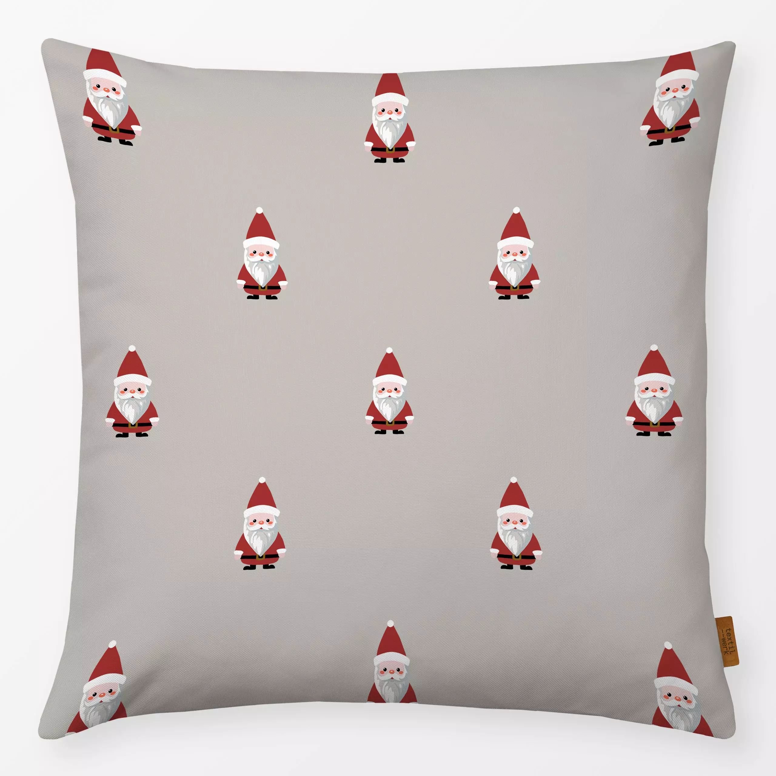 Kissen Weihnachtsmänner - Weihnachten, Anlässe - von „Studio Kesse"; Weihnachtsmann, Weihnachten, Scandi, Nordic, Nikolaus, ...