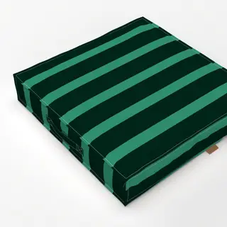 Bodenkissen Stripes dark green