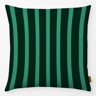 Kissen Stripes dark green