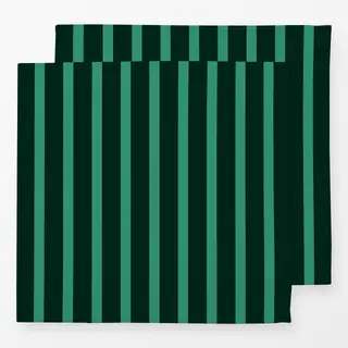 Servietten Stripes dark green