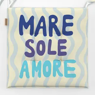 Sitzkissen Mare Sole Amore Wellen