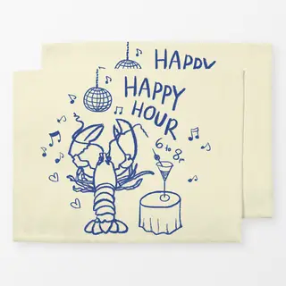 Tischset Happy Hour