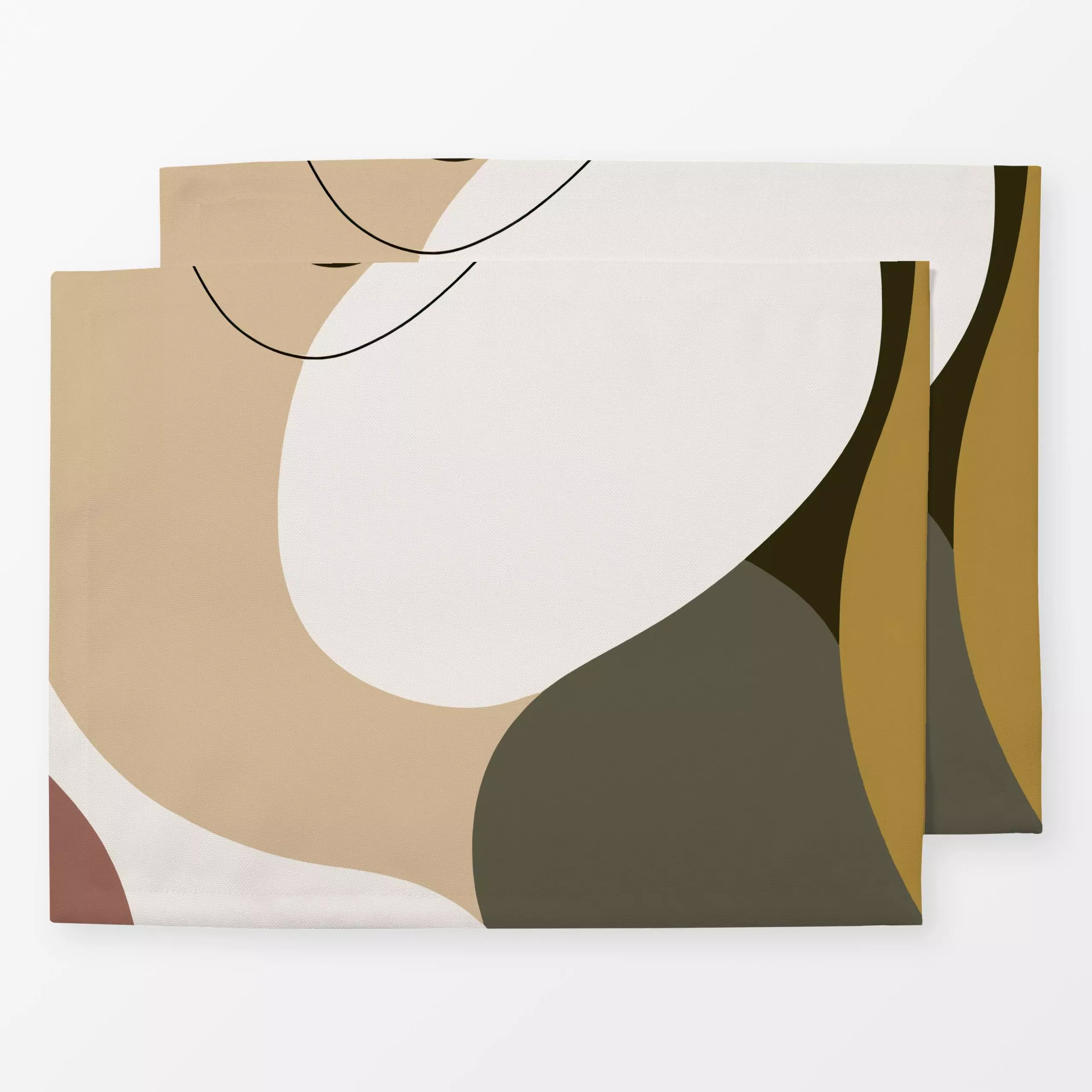 Tischset Abstrakt Herbst 1, gemustert, von Uta Naumann