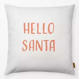 Kissen Hello Santa Orange