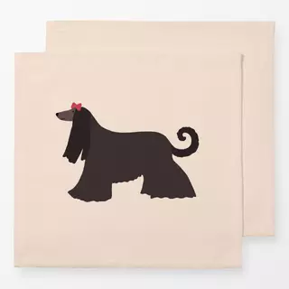 Servietten Afghanischer Windhund