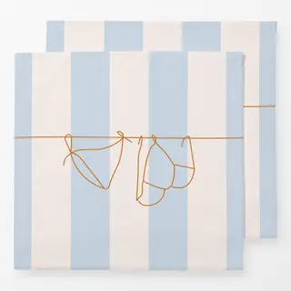Servietten Bikini Summer Blue
