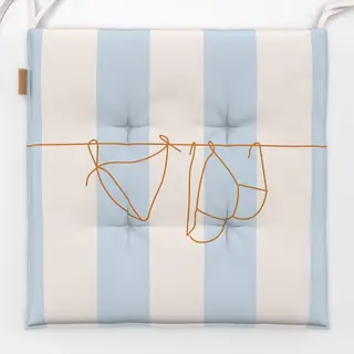 Sitzkissen Bikini Summer Blue