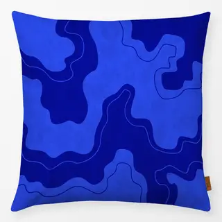 Kissen Water Textures blue