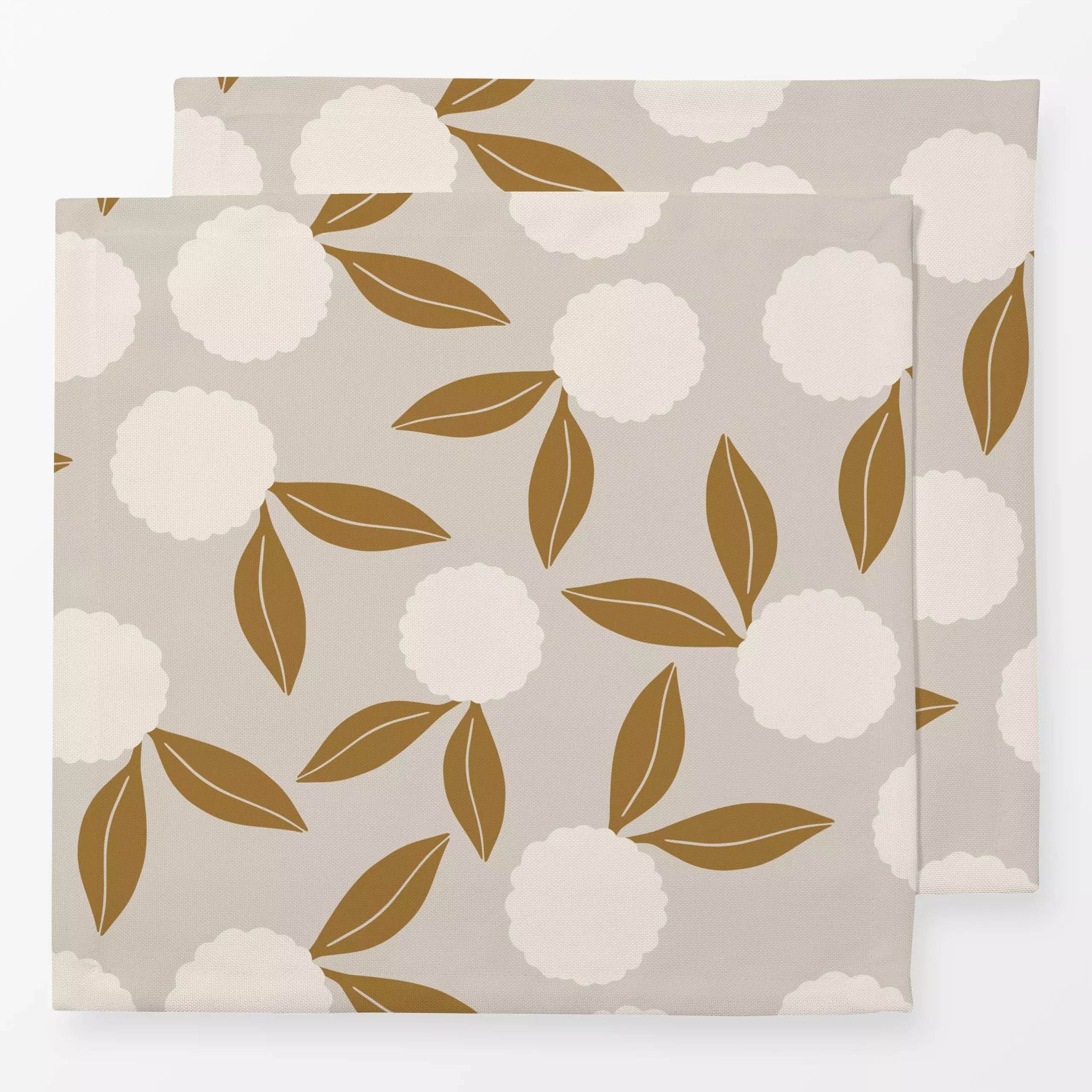 Servietten Vintage Floral Beige - Blumen & Florales, Sommer - von „Sara Maria“; boho, Blumen, Rosen, Wildblumen, Sommerblume...