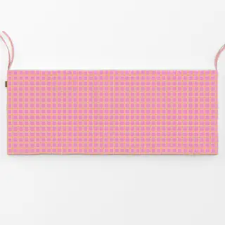 Bankauflage Pink Orange Karo