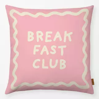 Kissen Breakfast Club Wellenrand Pink