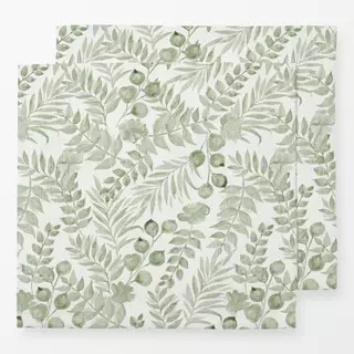 Servietten Cottage Spring Blätter Grün